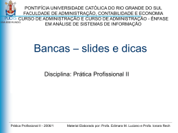 Guia para apresenta&ccedil;&atilde;o de slides na Banca