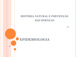 epidemiologia história natural e prevenção das doenças