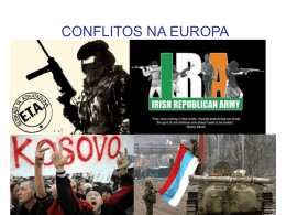 CONFLITOS NA EUROPA
