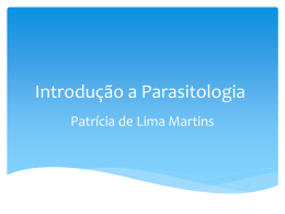 Introdução a Parasitologia