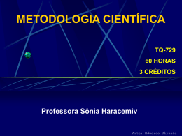 metodologia científica - Pós-Graduação em ENGENHARIA DE