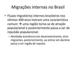 Migrações internas no Brasil
