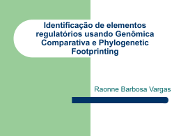 Identificação de elementos regulatórios usando Genômica