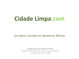 Sanitários Móveis Ecológicos CidadeLimpa.com