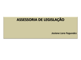 Apresentação - Assessoria de Legislação - Pró
