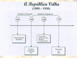 REPÚBLICA VELHA (1889 – 1930)