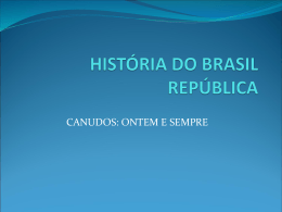 HISTÓRIA DO BRASIL REPÚBLICA