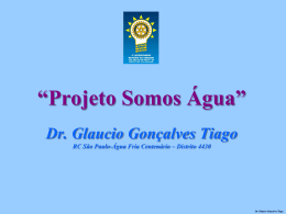 SOMOS ÁGUA - Distrito 4480