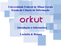 apresentação - DCC/UFMG - Universidade Federal de Minas Gerais