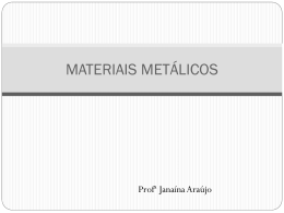 Materiais Metálicos