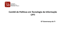 Comitê de Políticas em Tecnologia da Informação