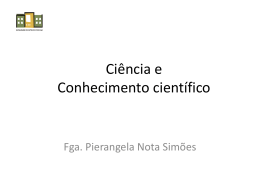 Conhecimento científico - Simoes.pro.br