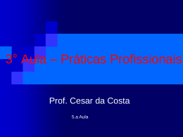 3.a Aula_Teorica_PPR_O1 - Professor Doutor Cesar da Costa