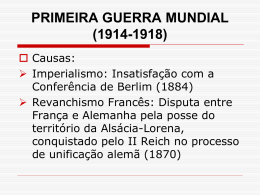PRIMEIRA GUERRA MUNDIAL (1914