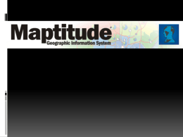 SIG/APRESENTAO MAPTITUDE