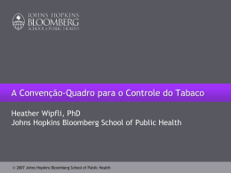 PowerPoint Presentation - Global Tobacco Control