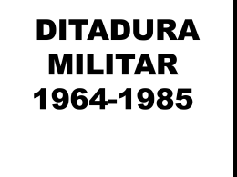 REGIME MILITAR BRASILEIRO