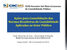Normas Brasileiras de Contabilidade Aplicadas ao Setor - CRC-MS