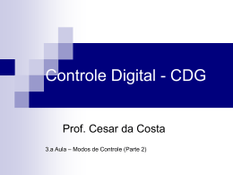 Microprocessadores I - Professor Doutor Cesar da Costa