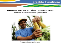 Programa Nacional de Crédito Fundiário