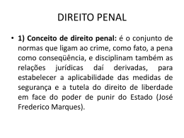 1) Conceito de direito penal