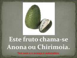 Anona ou Chirimoia - Quatrocantos.com.