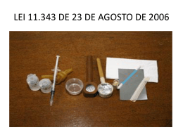 LEI DE DROGAS