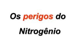 Riscos do Nitrogênio