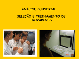 análise sensorial