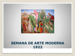 SEMANA DE ARTE MODERNA 1922