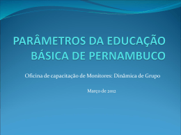 Slide 1 - parâmetros da educação básica de pernambuco