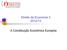 a constituição económica europeia