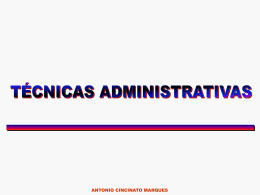 Técnicas administrativas - MPE