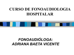 CURSO DE FONOAUDIOLOGIA HOSPITALAR
