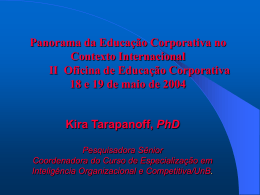 Panorama da Educação Corporativa no Contexto Internacional