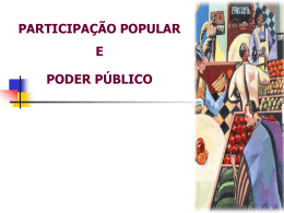 Participação Popular e Poder Público