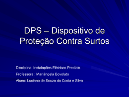 Seminário DPS – Dispositivo de Proteção Contra Surtos