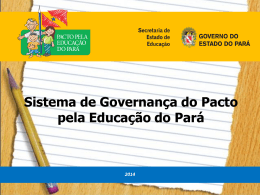 Sistema de Governança do Pacto