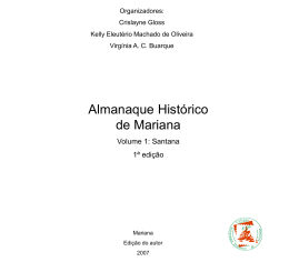 almanaque histórico de mariana: santana