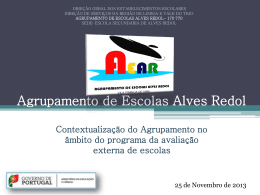 de 25 de novembro de 2013 - Portal do Ag. Esc. Alves Redol