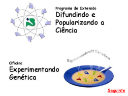 Jogo Show da Gen&eacute;tica. Acesse
