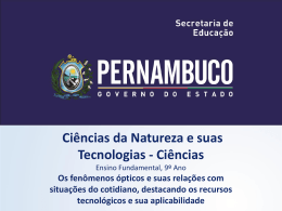 Os fen&ocirc;menos &oacute;pticos e suas rela&ccedil;&otilde;es com situa&ccedil;&otilde;es do cotidiano