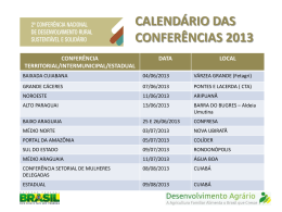 i confer&ecirc;ncia nacional sobre assist&ecirc;ncia t&eacute;cnica e extens&atilde;o