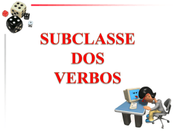 4-Subclasse dos verbos