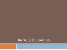 Banco de Dados - Arquivo 01