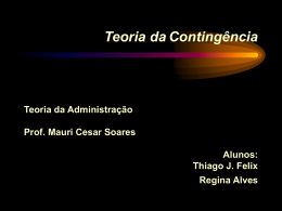 Teoria da Contingência