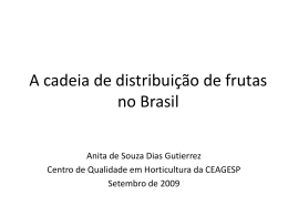 A cadeia de distribuição de frutas no Brasil
