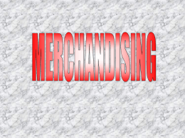 7. merchandising
