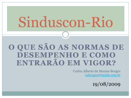Slide 1 - Sinduscon-Rio