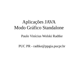 Aplica&ccedil;&otilde;es Gr&aacute;ficas Standalone - Apostila v1.0